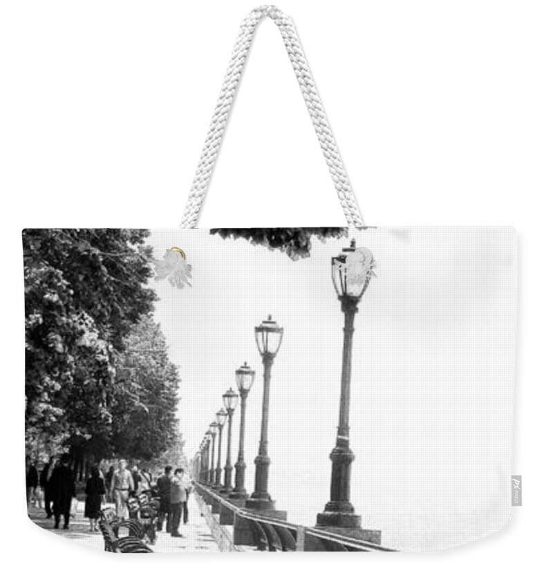Liberty Weekender Tote Bag featuring the photograph Early Morning in Manhattan by Zinvolle Art
