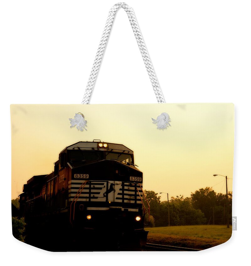 Bristol Weekender Tote Bag featuring the photograph Early Morning Run by Denise Beverly