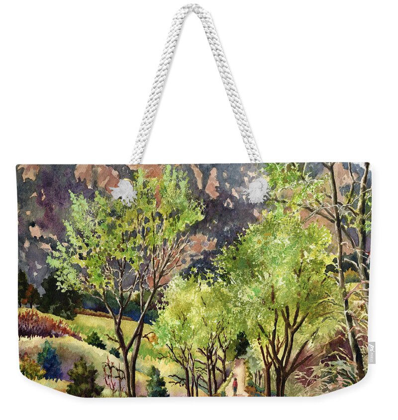 Springtime Painting Weekender Tote Bag featuring the painting Early Spring by Anne Gifford