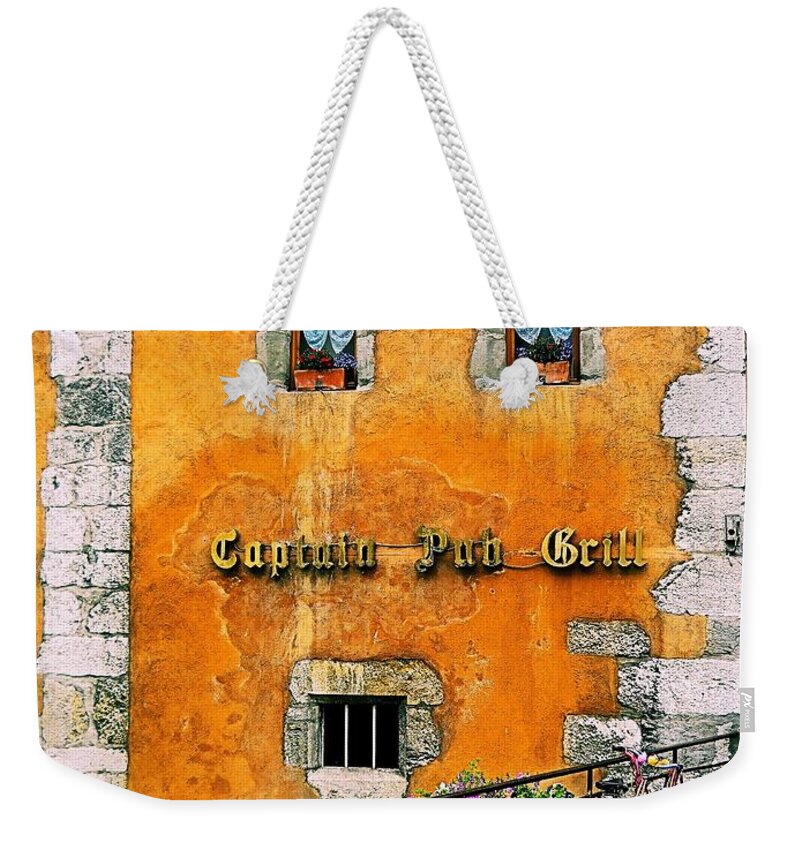 Eatery Weekender Tote Bag featuring the photograph Eatery 2 by Maria Huntley