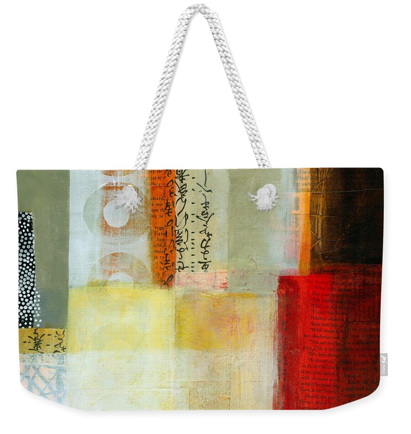 Acrylic Weekender Tote Bag featuring the painting Edge Location 7 by Jane Davies
