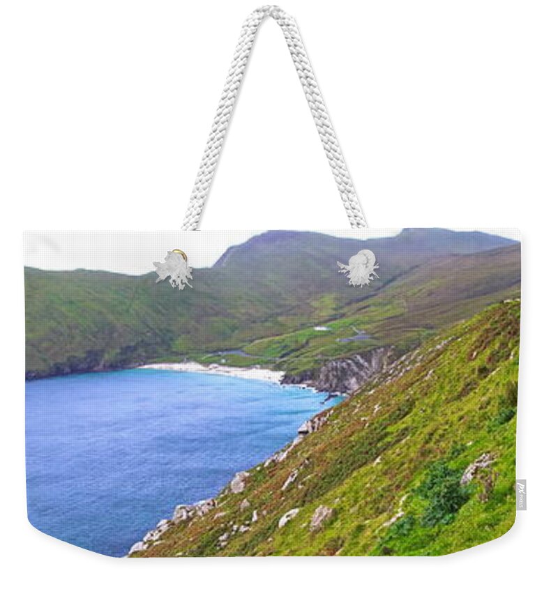 Achill Weekender Tote Bag featuring the photograph Edge of the World by Norma Brock
