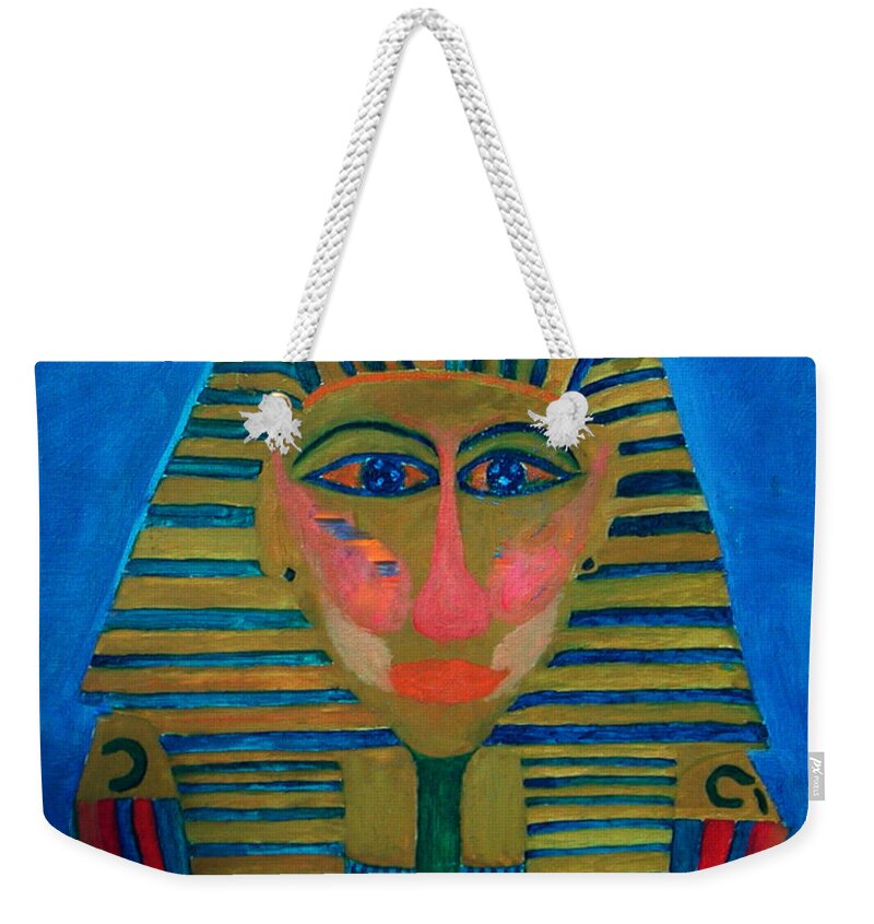 Colette Weekender Tote Bag featuring the painting Egypt Ancient by Colette V Hera Guggenheim