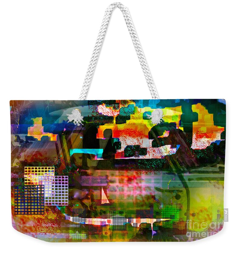 Abstract Weekender Tote Bag featuring the photograph El Camino Restoration by Gwyn Newcombe