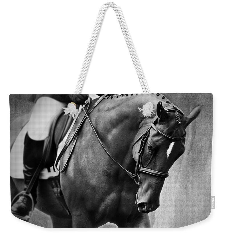 Horse Photography Weekender Tote Bag featuring the photograph Elegance - Dressage Horse by Michelle Wrighton