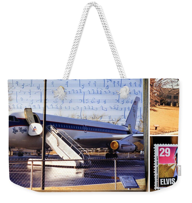 Elvis Weekender Tote Bag featuring the photograph Elvis by Donna Kennedy