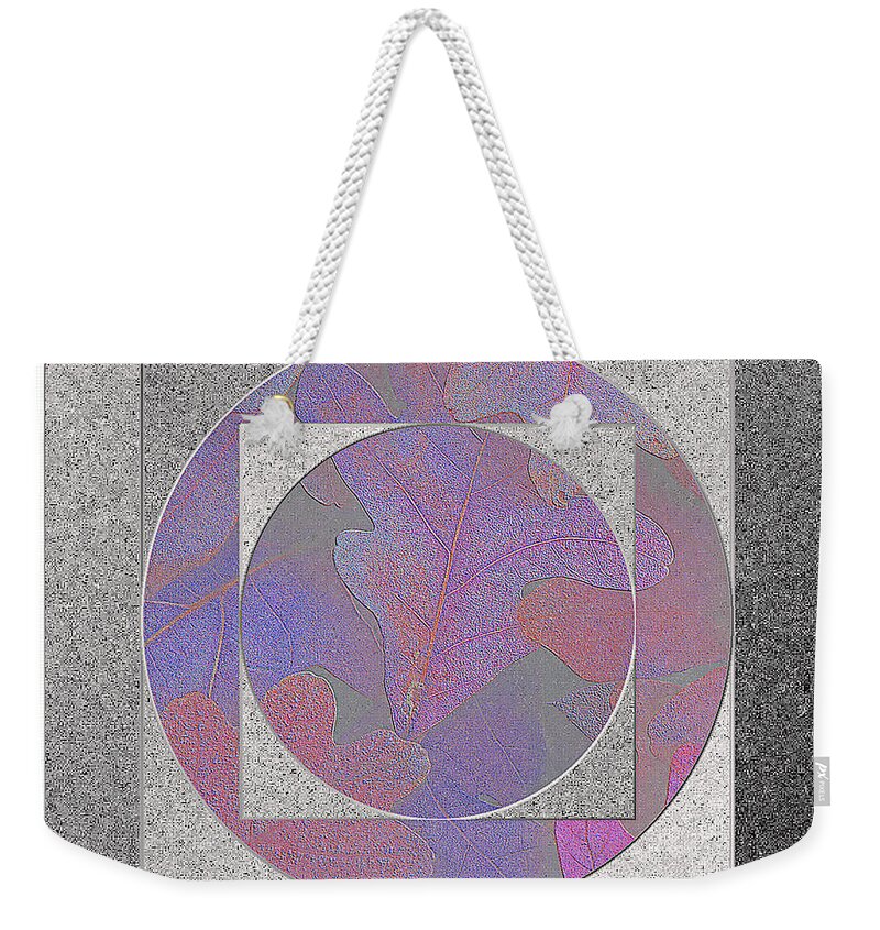 Leaves Weekender Tote Bag featuring the photograph Embossed Oak Leaves by Peter J Sucy
