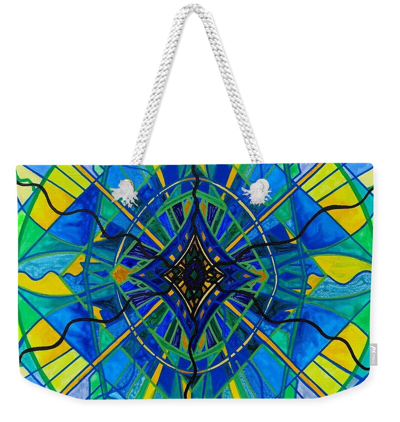  Weekender Tote Bag featuring the painting Emotional Expression by Teal Eye Print Store