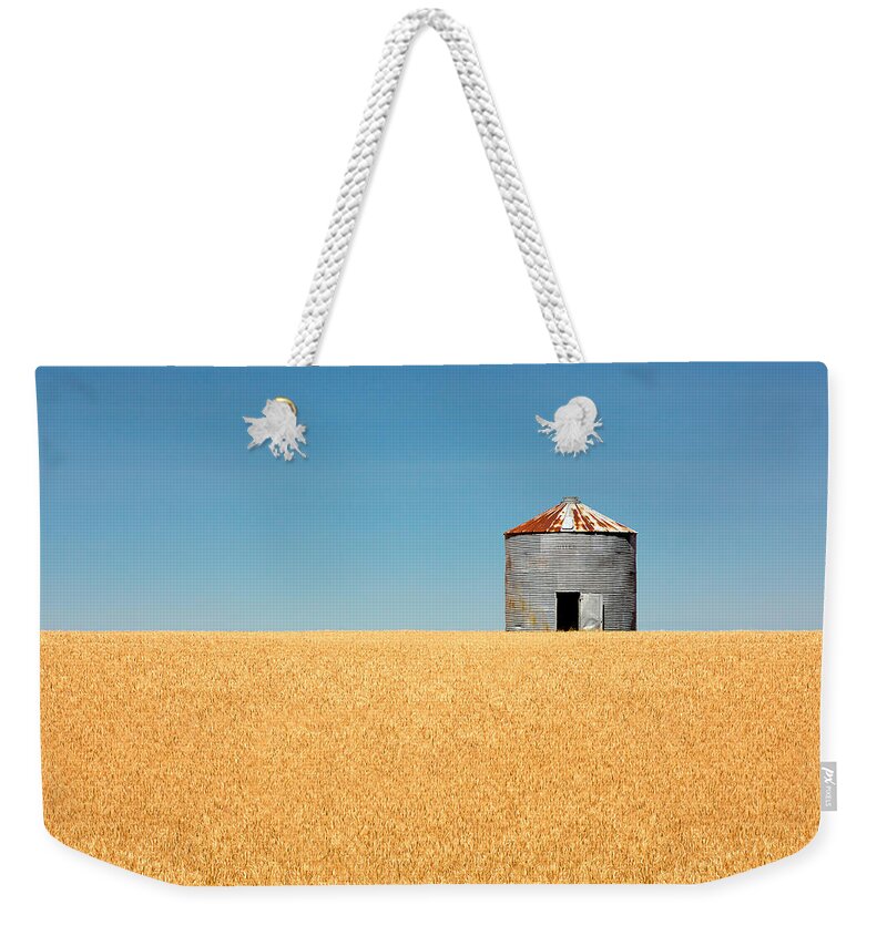 Grain Bin Weekender Tote Bag featuring the photograph Empty Bin by Todd Klassy