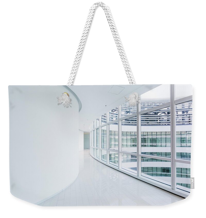 Corporate Business Weekender Tote Bag featuring the photograph Empty Modern Office by Chinaface