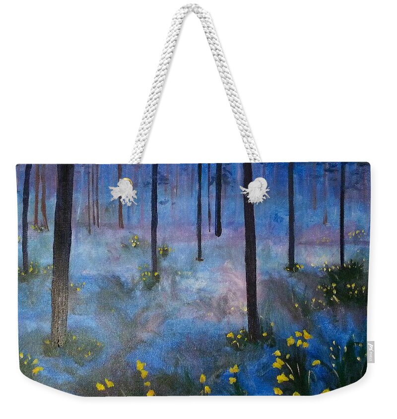 Enchantment Weekender Tote Bag featuring the painting Enchantment by Cheryl Nancy Ann Gordon