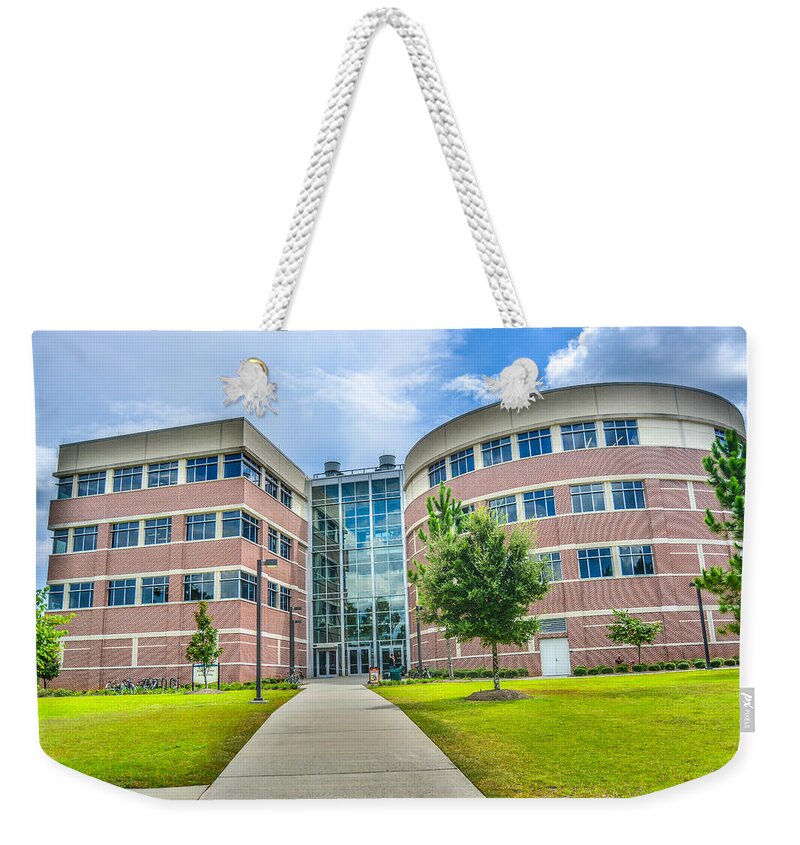 Uwf Weekender Tote Bag featuring the photograph Engineering Building 3 by Jon Cody