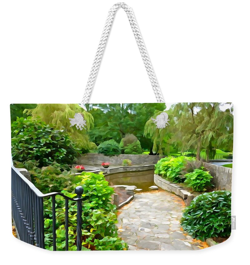 Garden Weekender Tote Bag featuring the photograph Enter the Garden by Norma Brock