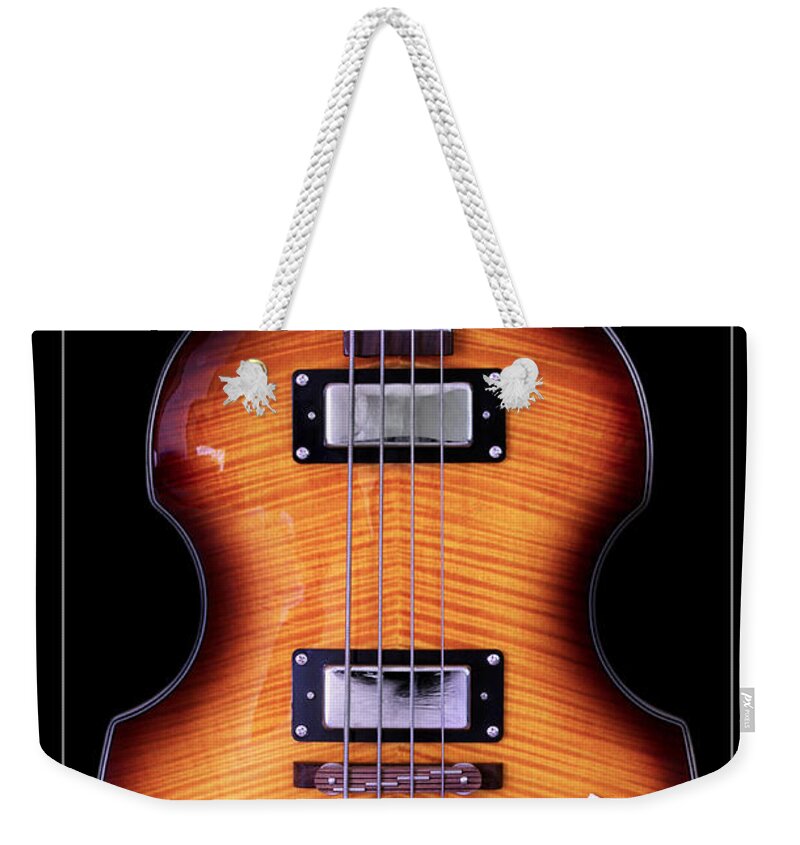 Bass Guitar Weekender Tote Bag featuring the photograph Epiphone Viola Bass Guitar by John Cardamone