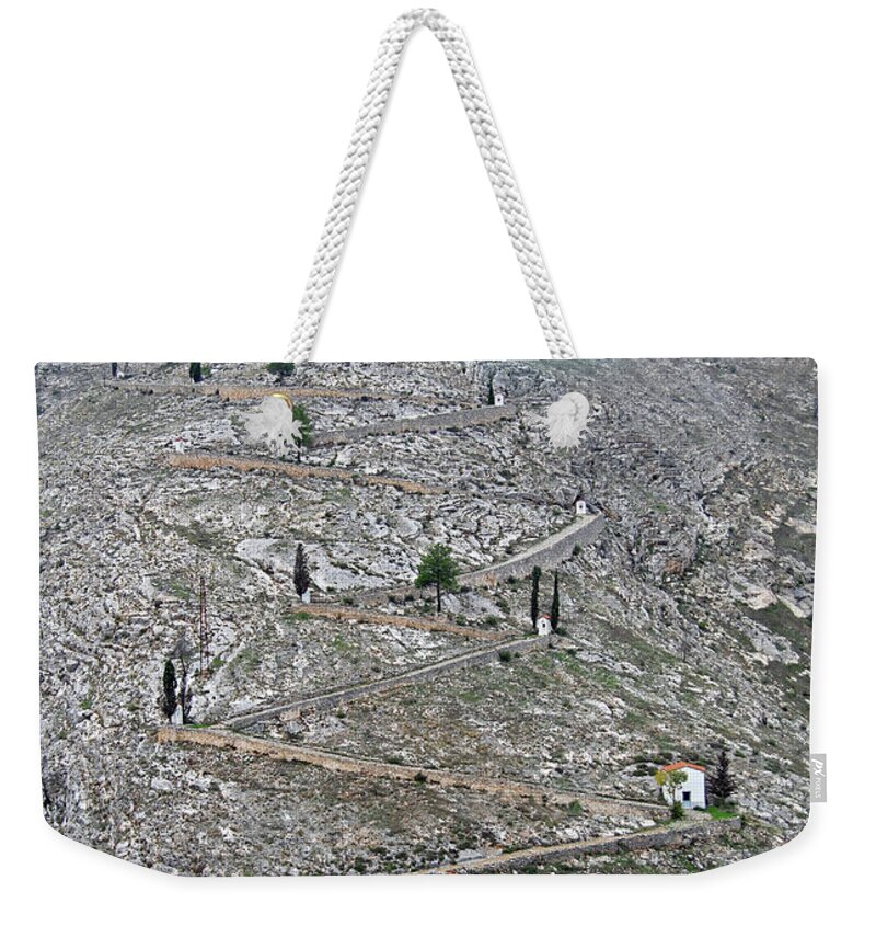 Tranquility Weekender Tote Bag featuring the photograph Ermita Del Santo Cristo by Retales Botijero
