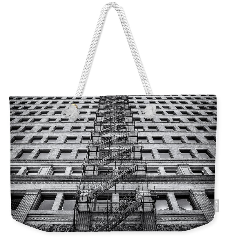 Fire Escape Weekender Tote Bag featuring the photograph Escape by Scott Norris