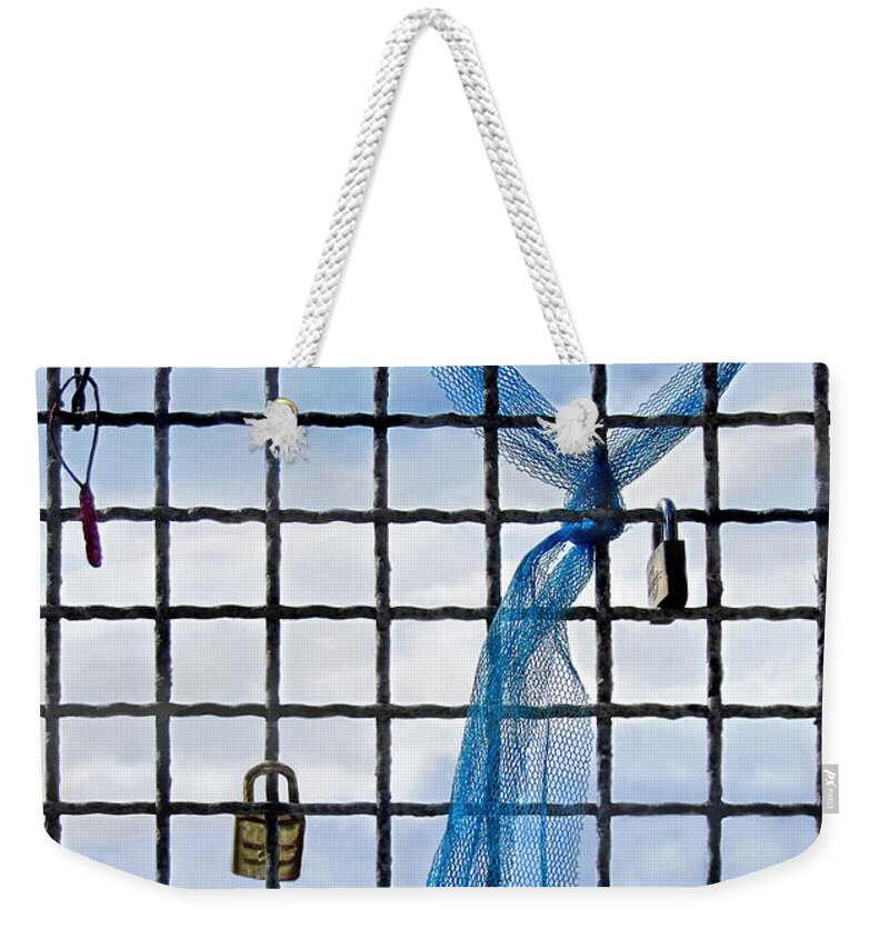Manarola Weekender Tote Bag featuring the photograph Eternal Love by Jennie Breeze