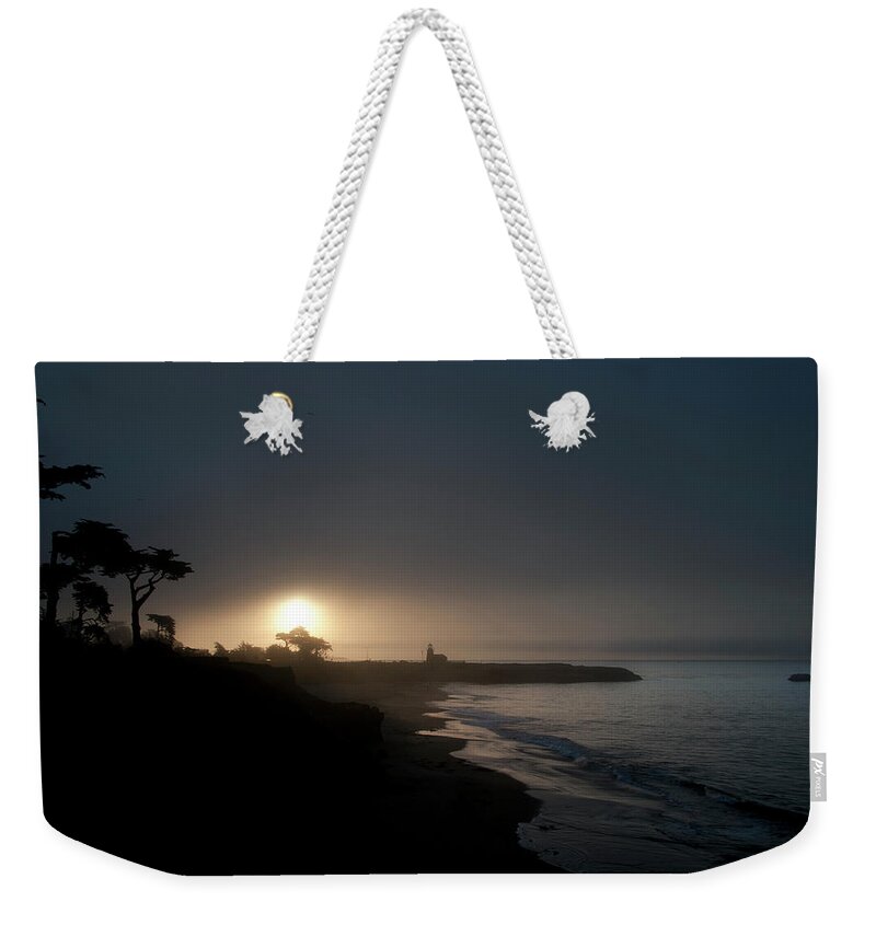 Tranquility Weekender Tote Bag featuring the photograph Ethereal Lighthouse Surmise by Mitch Diamond