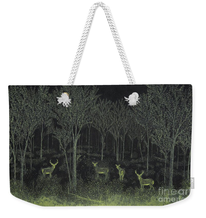Farmington Weekender Tote Bag featuring the painting Evening Along The Animas by Doug Miller