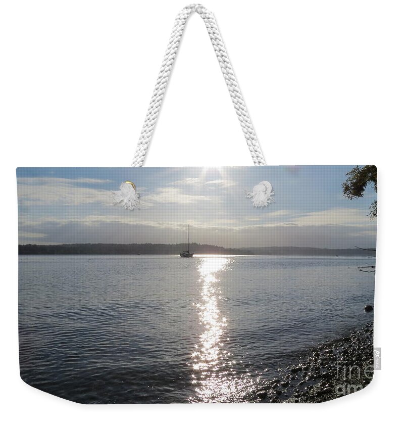 Sunset Weekender Tote Bag featuring the photograph Evening Sunset by LeLa Becker