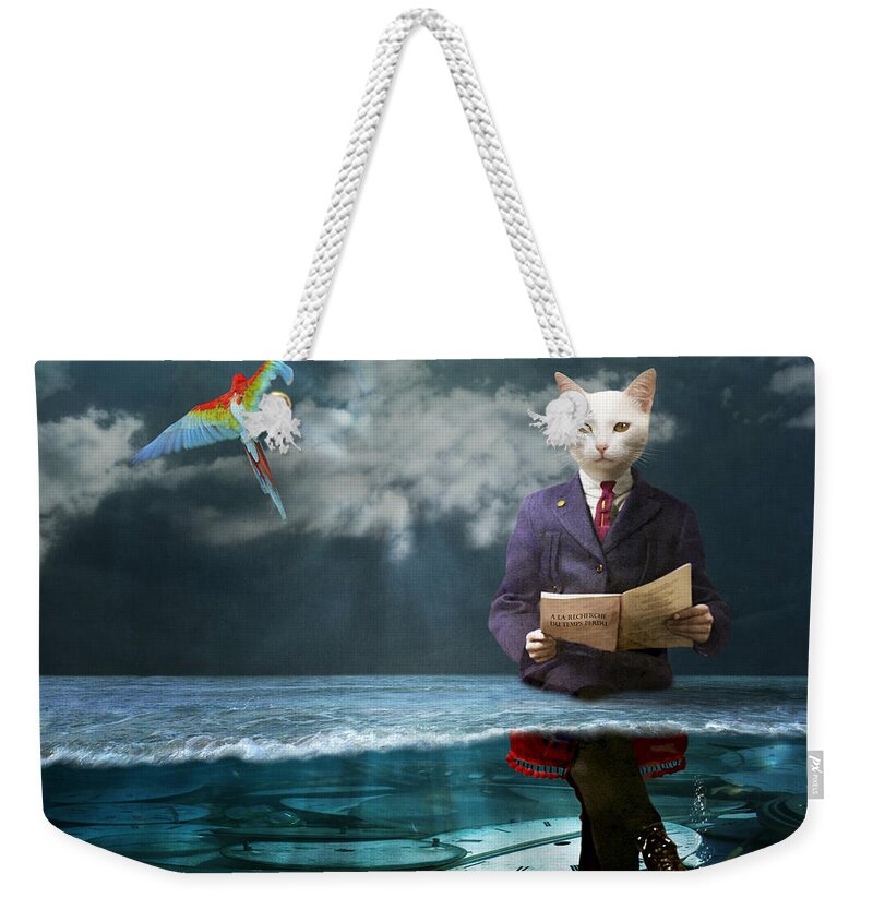 Underwater Weekender Tote Bag featuring the photograph Everything is a matter of time by Martine Roch