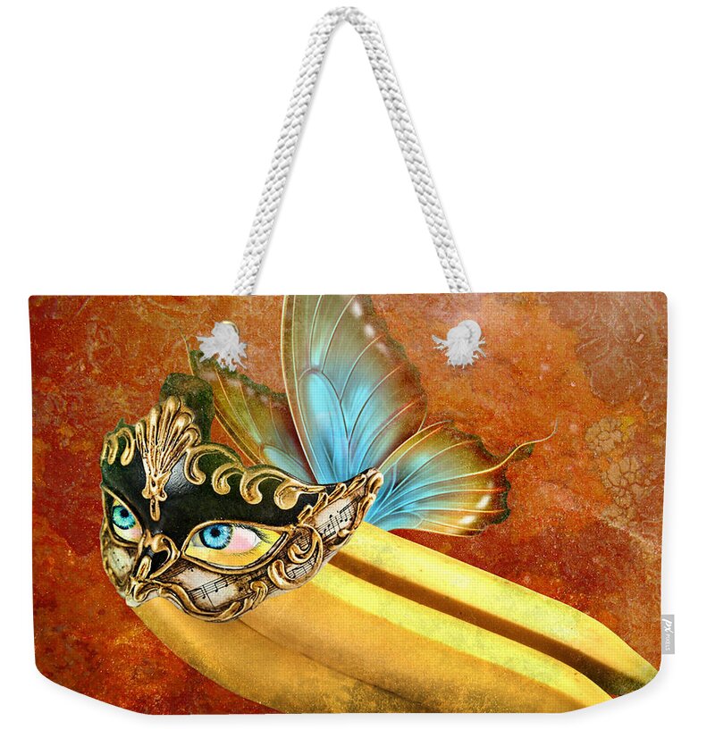 Surreal Weekender Tote Bag featuring the painting Evolve 2 by Ally White