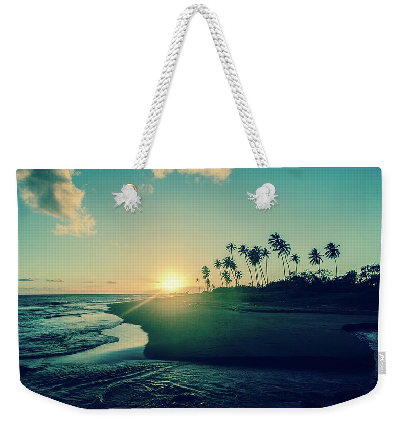 Scenics Weekender Tote Bag featuring the photograph Exotic Tropical Sunset by Jaminwell