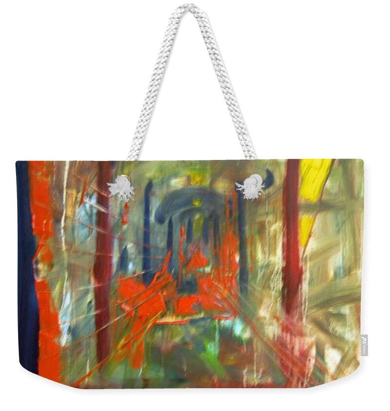 Express Graffiti Weekender Tote Bag featuring the painting Express Graffiti by James Lavott