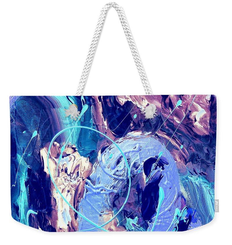 Extraction Weekender Tote Bag featuring the painting Extraction by Dominic Piperata