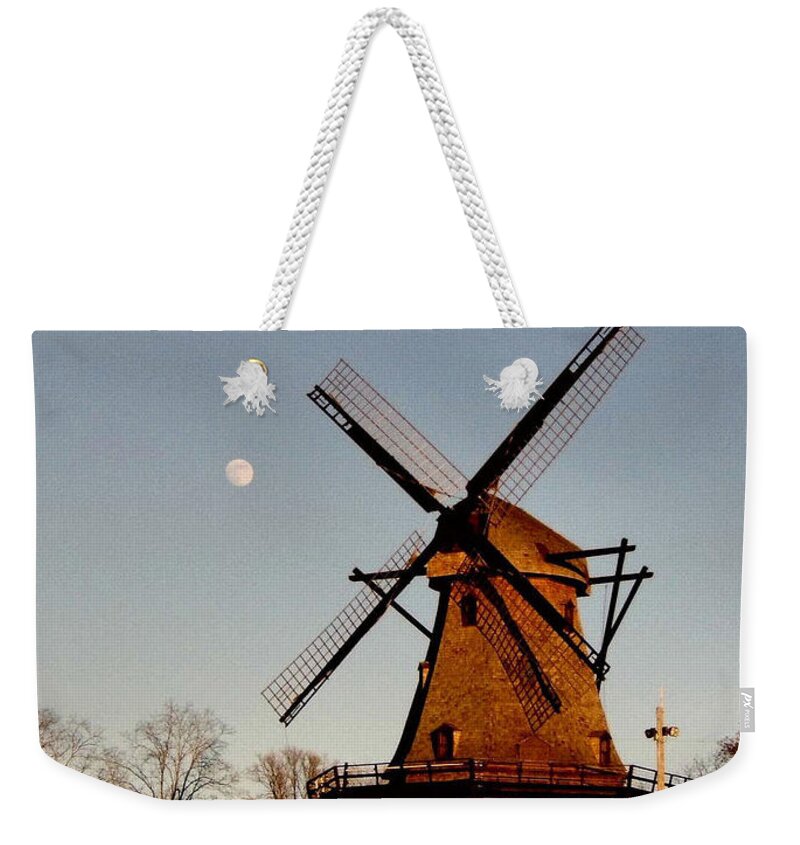 Geneva Illinois Windmill Weekender Tote Bag featuring the photograph Fabyan Windmill by Ely Arsha