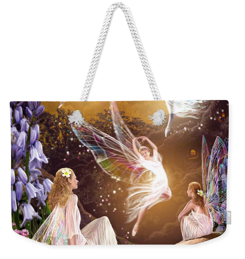 Fairies Weekender Tote Bag featuring the photograph Fairy Ballet by MGL Meiklejohn Graphics Licensing