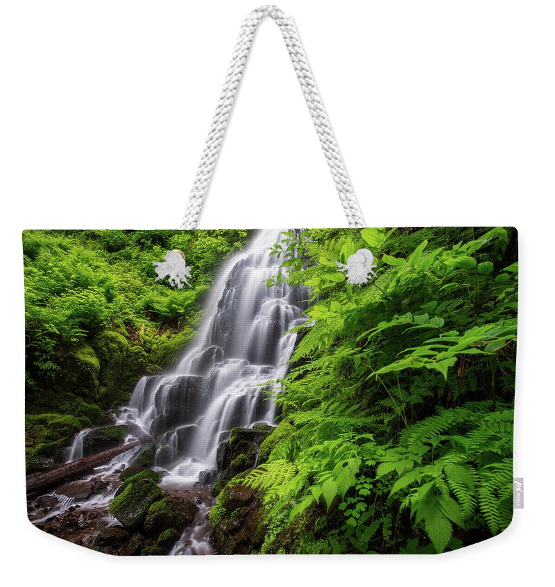 Tranquility Weekender Tote Bag featuring the photograph Fairy Ferns by Andrew Curtis