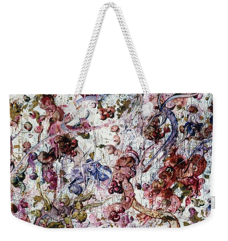 Abstract Weekender Tote Bag featuring the painting Fairytale #18 by Christopher Schranck