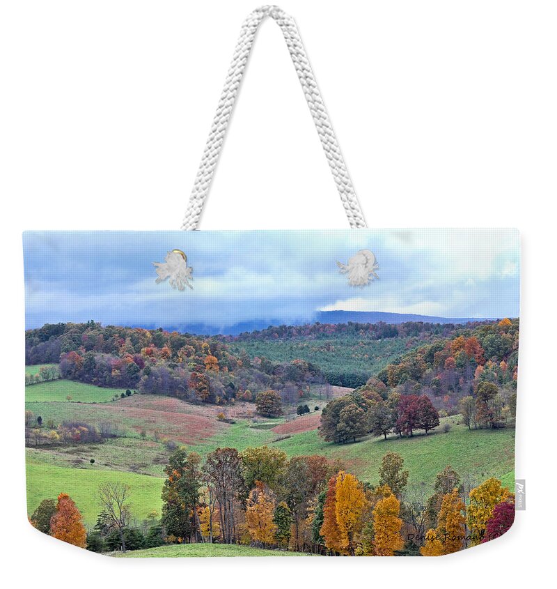 Fall Weekender Tote Bag featuring the photograph Fall In Virginia by Denise Romano
