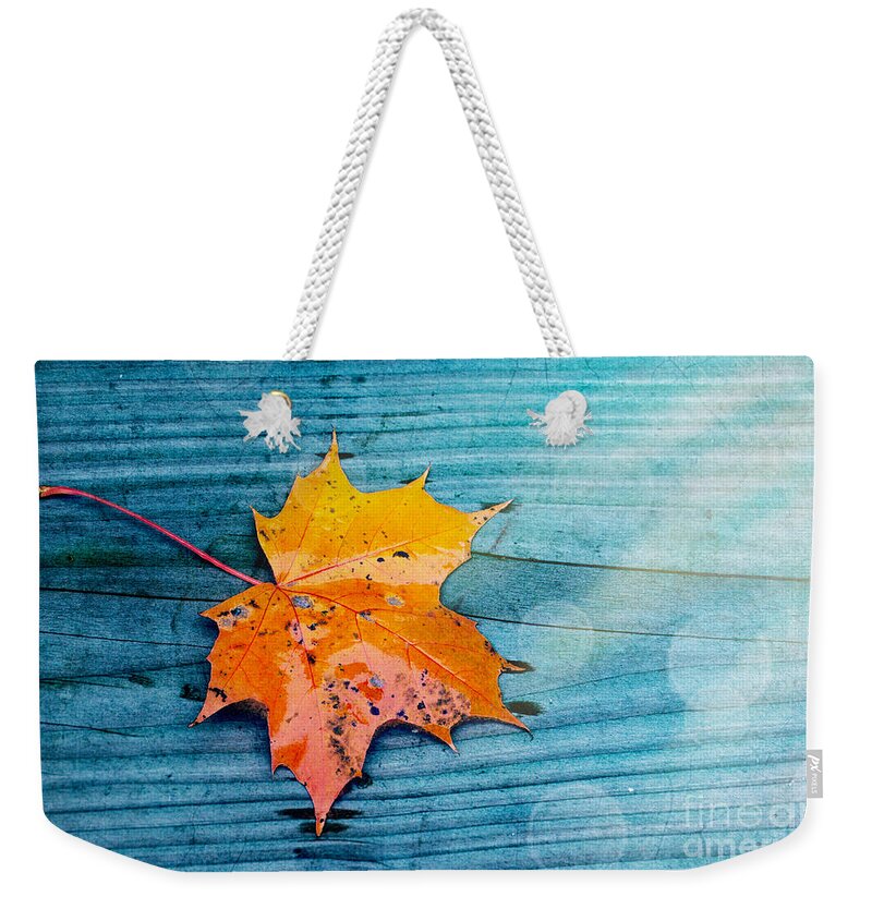 Photo Weekender Tote Bag featuring the photograph Fallen off by Jutta Maria Pusl