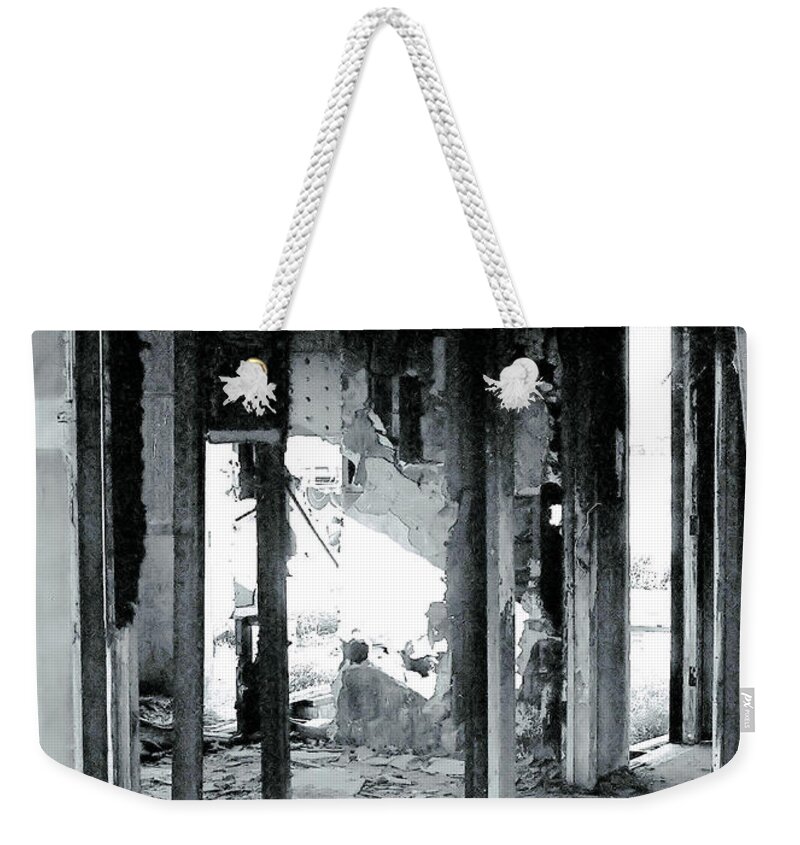 Ruin Weekender Tote Bag featuring the photograph Fallen by Rory Siegel