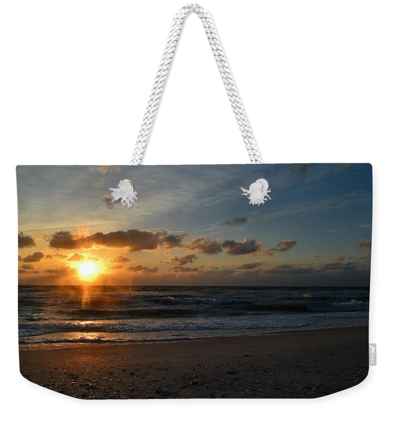 Sunset Weekender Tote Bag featuring the photograph Falling Slowly by Melanie Moraga