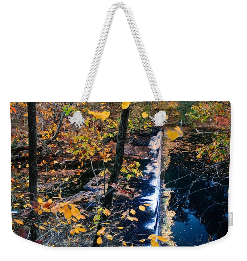 Forest Weekender Tote Bag featuring the photograph Falls in the fall by George Taylor
