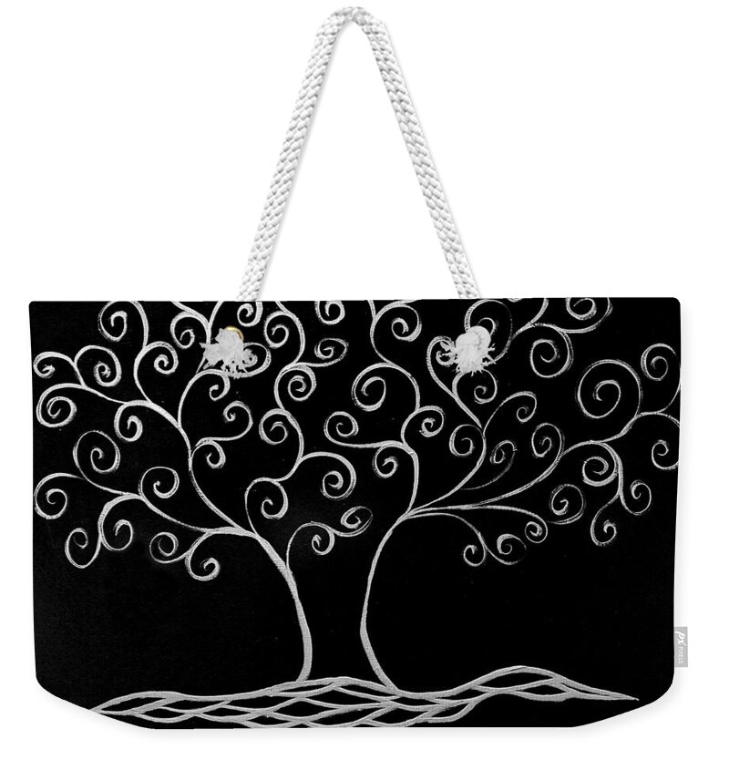 Tree Weekender Tote Bag featuring the painting Family Tree by JamieLynn Warber