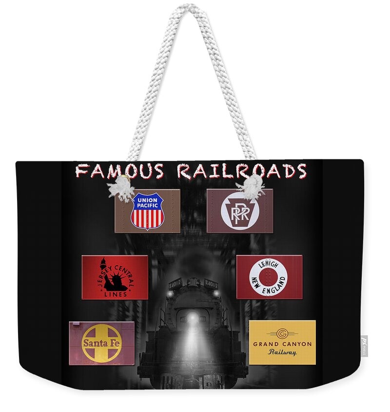 Transportation Weekender Tote Bag featuring the photograph Famous Railroads by Mike McGlothlen