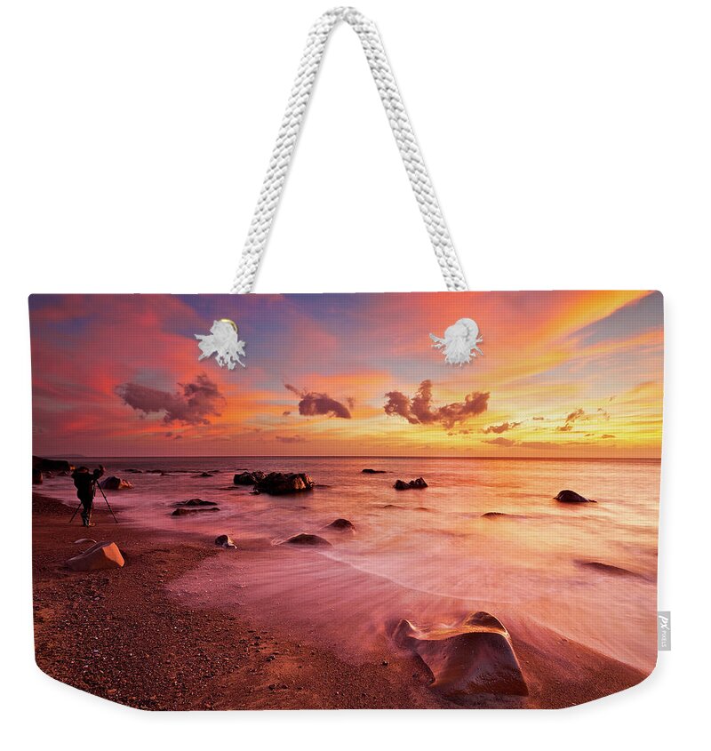 Taiwan Weekender Tote Bag featuring the photograph Fangshan Beach by Sunrise@dawn Photography