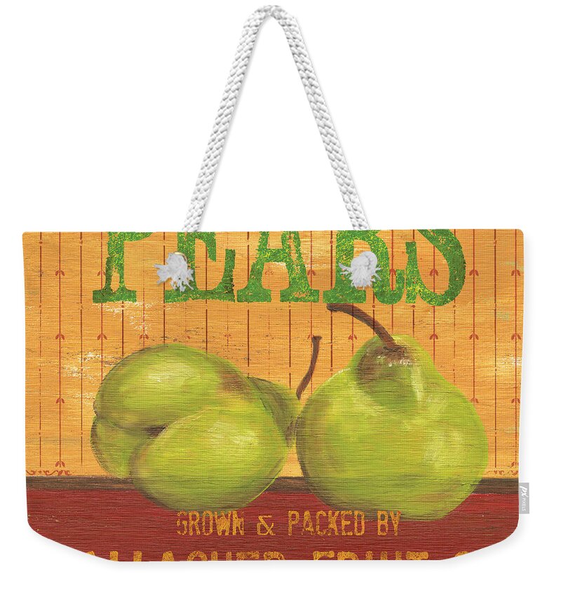 Food Weekender Tote Bag featuring the painting Farm Fresh Fruit 1 by Debbie DeWitt