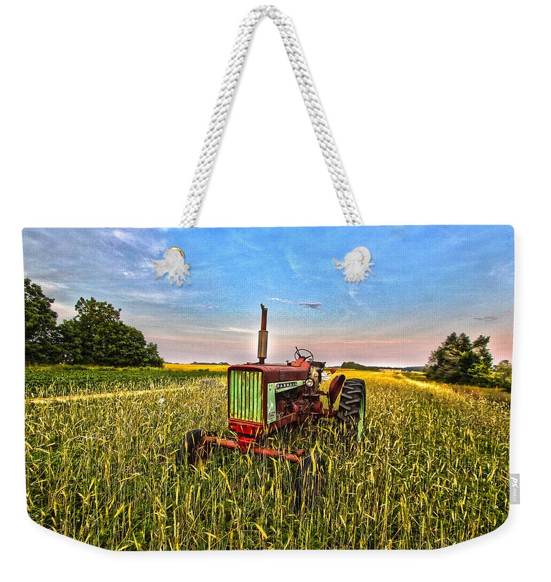 Farmall Weekender Tote Bag featuring the photograph Farmall Tractor I by Robert Seifert