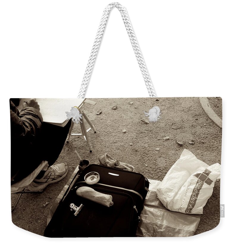 Paris Weekender Tote Bag featuring the photograph Feed the Art by Donato Iannuzzi
