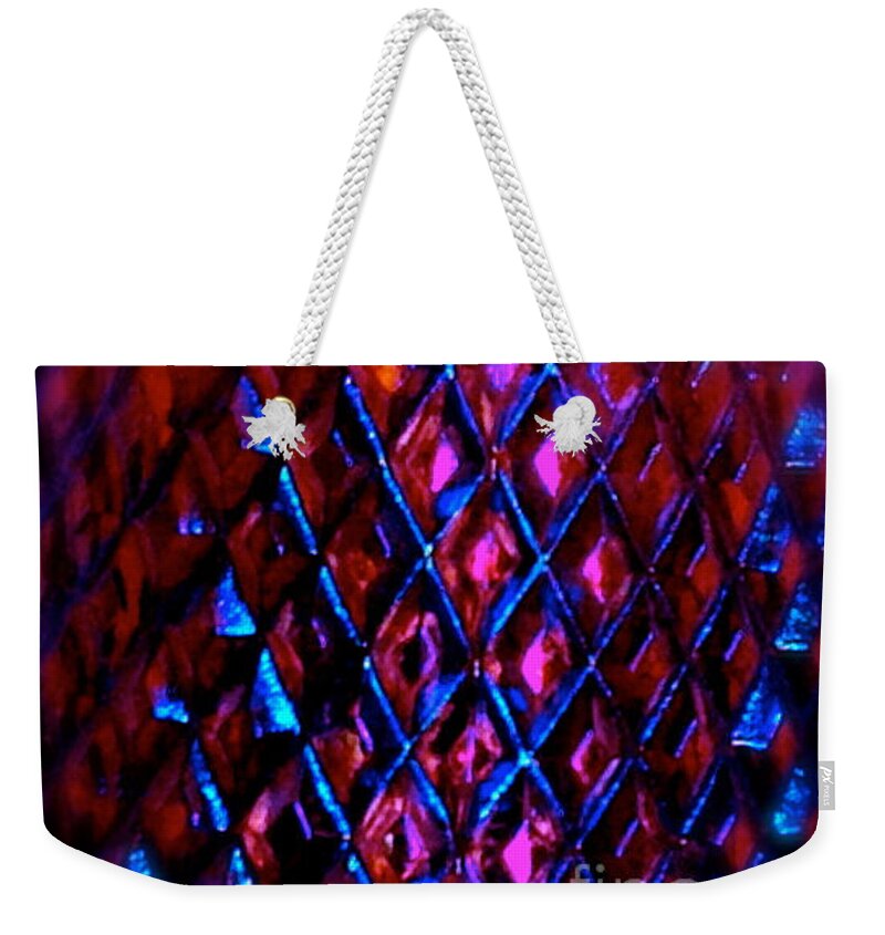 Diamond Weekender Tote Bag featuring the photograph Fenced In by Anita Lewis