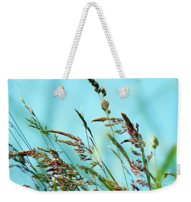 Grass Weekender Tote Bag featuring the photograph Grass by Nina Ficur Feenan