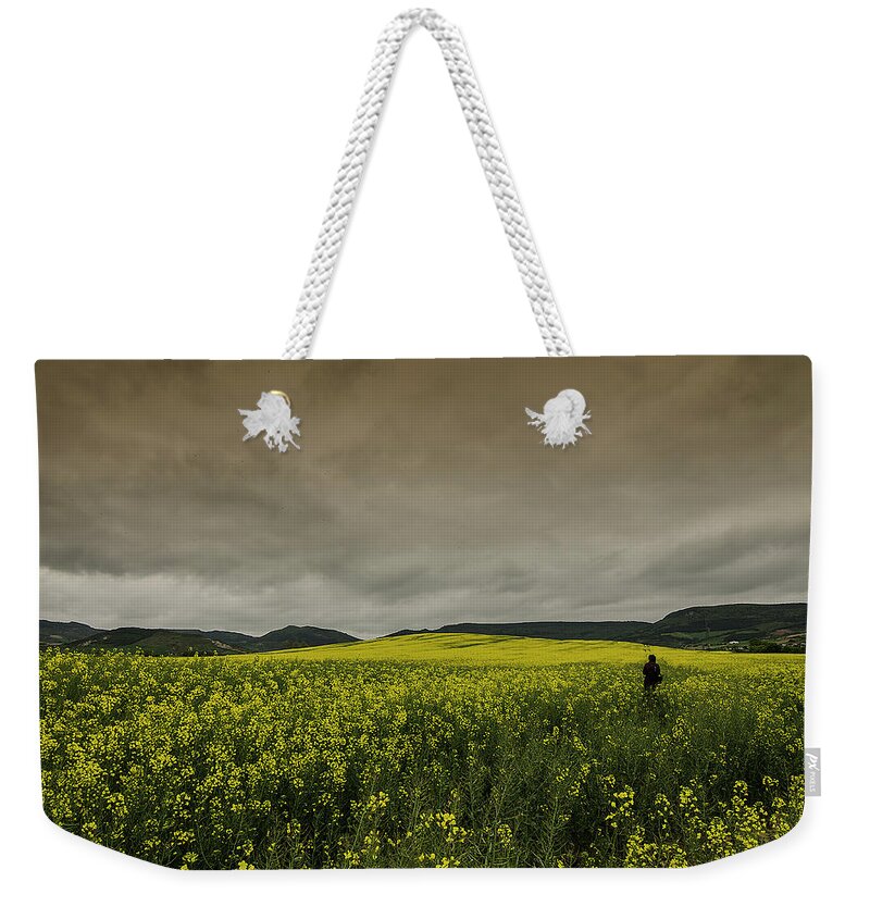 Tranquility Weekender Tote Bag featuring the photograph Fields Of Rape by My Way