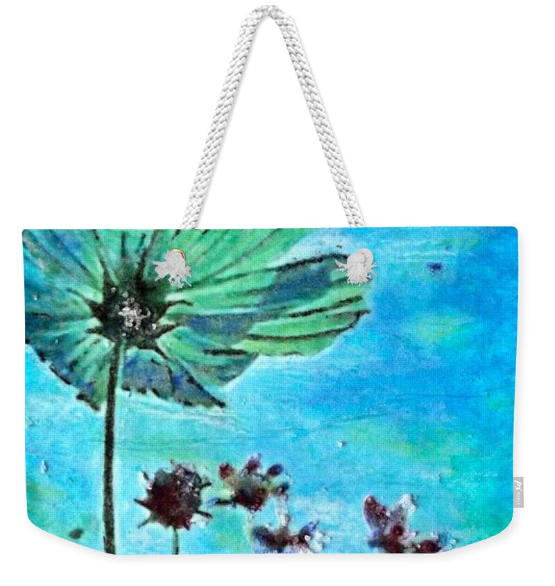 Wildflowers Weekender Tote Bag featuring the painting Finding Hope by Cara Frafjord