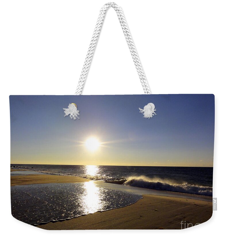 Fire Island Weekender Tote Bag featuring the photograph Fire Island Sunday Morning - 13 by Christopher Plummer