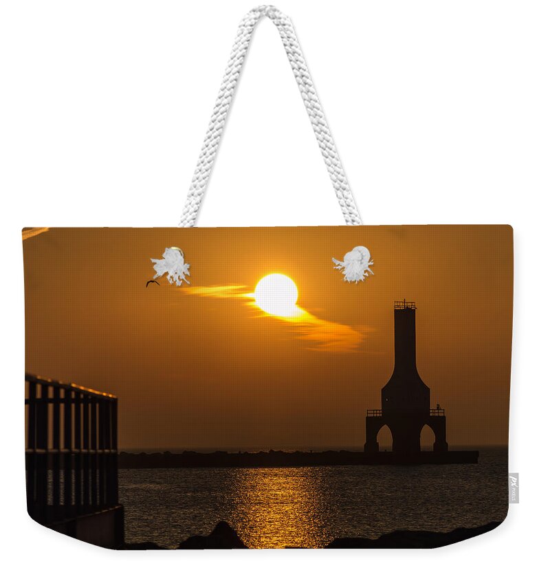 Sunrise Weekender Tote Bag featuring the photograph Fire Sky II by James Meyer
